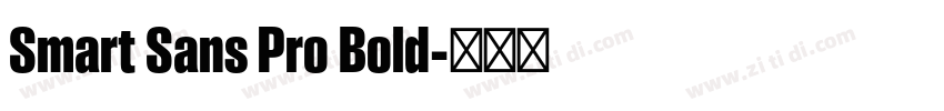 Smart Sans Pro Bold字体转换